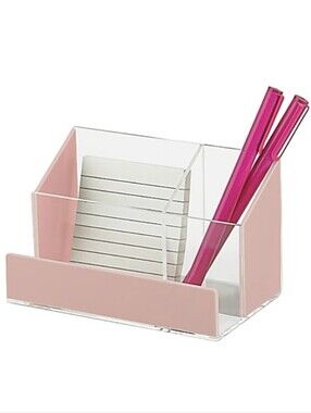 RealSpace Acrylic Desk Organizer- Pink